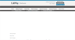 Desktop Screenshot of lifewayenvelopes.com